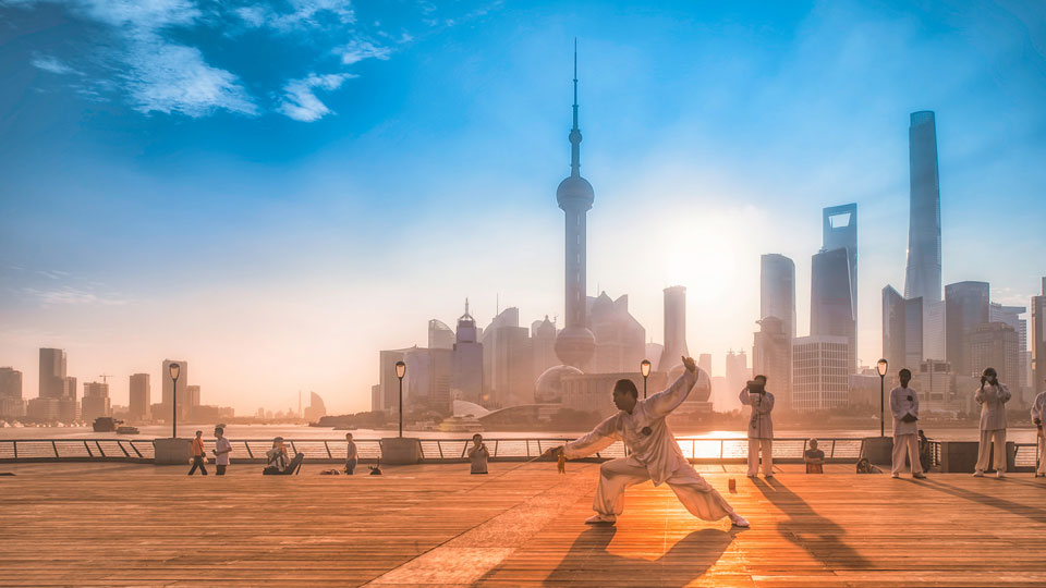 Morning Exercises at the Bund